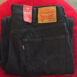 Mens Levi's 550 Dark Relaxed Jeans